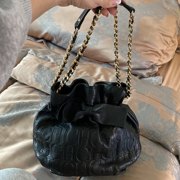 Hand bag for lady’s / From Carolina Herrera /CH/ black color - Picture 4 of 4